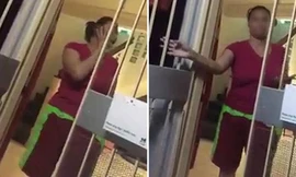 Chân dung người trông trẻ.