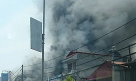 Hiện trường vụ cháy. Ảnh: ANTĐ.