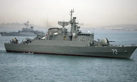 Tàu khu trục Alborz của Iran. Ảnh: TimesofIsrael.