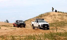 120 tay đua xe địa hình tranh tài nghẹt thở trên đồi cát Ninh Thuận