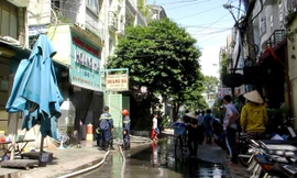 Hiện trường vụ cháy.