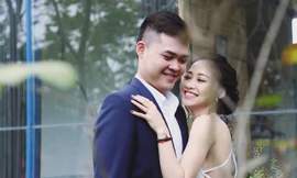 Hé lộ ảnh cưới lãng mạn của “búp bê thể dục” Ngân Thương