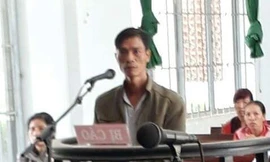 Bị cáo Linh tại phiên tòa.