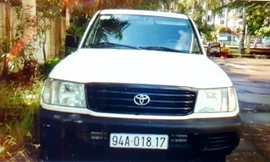 Chiếc xe của GĐ Sở y tế Bạc Liêu.