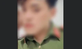 Xử phạt thanh niên mặc trang phục công an quay TikTok 