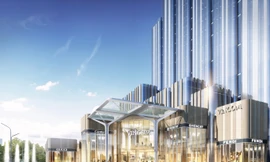 Phối cảnh khu mua sắm thuộc dự án Vinhomes Central Park