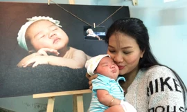 Kiều Trinh và con gái thứ ba.