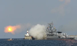 Một tàu chiến của Nga. Ảnh: Tass 