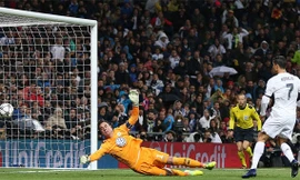 Bàn mở tỷ số sớm của Ronaldo giúp Real giải tỏa áp lực. Ảnh: Reuters