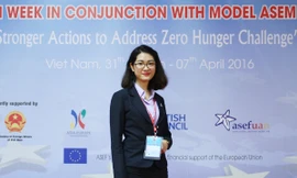 Minh Châu tại Hội nghị mô phỏng hội nghị cấp cao ASEM