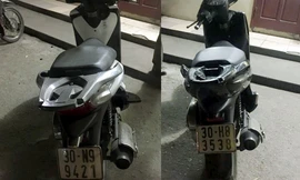 Hà Nội: Liên tiếp phát hiện xe SH đeo biển xe Wave 