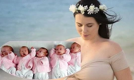 150 người giúp thay tã cho các bé trong ca sinh 5