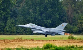 Máy bay F-16 của Không quân Bỉ. (Ảnh: AFP)