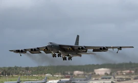 Máy bay ném bom B-52 của Mỹ. (Ảnh minh họa: AP)