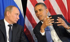 Tổng thống Nga Vladimir Putin (trái) và Tổng thống Mỹ Barack Obama. (Ảnh: Getty)