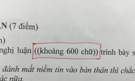 Khảo sát chất lượng THPT Hà Nội: Đề Văn sai 4 lỗi chính tả