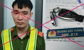 Mua trang phục công an, bảng tên, quân hàm để ra oai