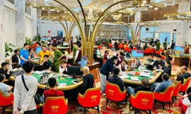 Cảnh sát bao vây sòng bạc quy mô 'khủng' do người Trung Quốc cầm đầu 