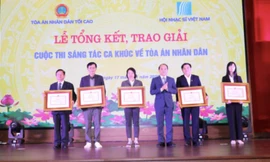 10 tác phẩm xuất sắc được trao giải Cuộc thi sáng tác ca khúc về Tòa án nhân dân