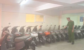 Triệt phá đường dây sản xuất, buôn bán xe máy điện giả