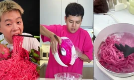 Trái thanh long được giới trẻ săn đón để làm mỳ, trang trí nhà cửa