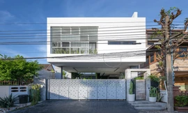 Biệt thự trắng dùng cây cối thay điều hòa khiến nhiều người mê mẩn