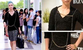Thí sinh nam mặc váy tới dự thi thiết kế thời trang