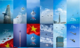 Bộ ảnh 'giữa trời vinh quang' lan tỏa tình yêu nước tới muôn triệu trái tim 