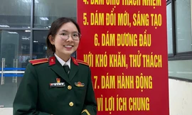 'Bóng hồng' tốt nghiệp thủ khoa Học viện Kỹ thuật Quân sự