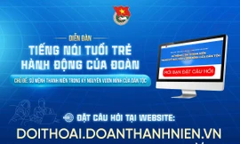 Gửi đề xuất, hiến kế tới diễn đàn 'Tiếng nói tuổi trẻ - Hành động của Đoàn'