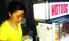 Quầy thức ăn nhanh của sinh viên Nha Trang