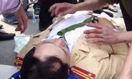 Đâm gẫy chân cảnh sát, hai chị em bỏ trốn