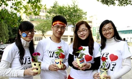 Các thành viên trong dự án Ký túc xá xanh của Học viện Tài chính