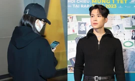 Diệu Nhi bí mật đột nhập sự kiện ra mắt phim "Siêu Lừa Gặp Siêu Lầy" để ủng hộ ông xã Anh Tú