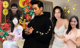 Karik đăng ảnh với một cô gái rồi "quay xe" xóa vội, Diệu Nhi khoe cơ bụng săn chắc