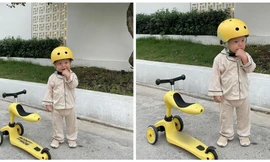 "Siêu quậy" Leon nhà Hồ Ngọc Hà thành tay đua nhí, lập kế hoạch rủ Lisa "giấu" chìa khóa xe của ba