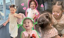 "Thế lực nhí" Pam phủ sóng truyền hình thực tế, càng lớn càng "ngoan xinh yêu"