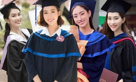 Lương Thùy Linh đẹp rạng ngời, Phương Anh gây sốt với tấm bằng siêu xịn ngày tốt nghiệp