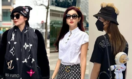 Á hậu Huyền My diện "cả cây đồ hiệu" giữa trời Âu, sở hữu bộ sưu tập túi khủng