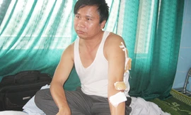 Nhà báo Võ Thanh Mai, phóng viên báo NNVN đang điều trị ở bệnh viện