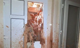 Hãi hùng đất đá sạt lở tràn vào vùi lấp nhà dân ở Nghệ An