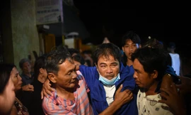 Quê nhà đón 3 thuyền viên bị nạn trong vụ chìm tàu ở Bình Định.