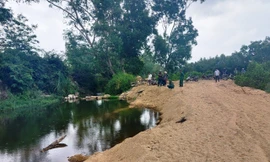 Học sinh lớp 7 đuối nước thương tâm ở khu vực khai thác cát trái phép.