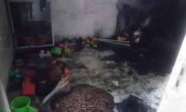 Hiện trường vụ việc. Ảnh: X.Vinh