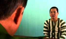 Lê Thanh Thủy tại cơ quan công an.