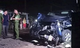 Hiện trường vụ tai nạn.