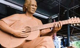 Tượng nghệ thuật nhạc sĩ Trịnh Công Sơn sẽ được xây dựng bên bờ biển Quy Nhơn. 