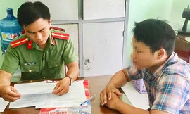 Trần Minh D. làm việc với cơ quan công an.