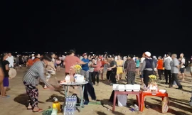 Hiện trường vụ đuối nước. Ảnh: Trương Định