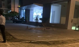 Hiện trường vụ tai nạn lao động.